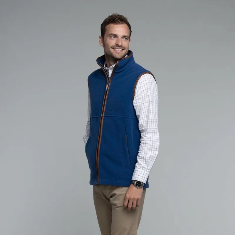 Schoffel Oakham Fleece Gilet Cobalt Blue-3